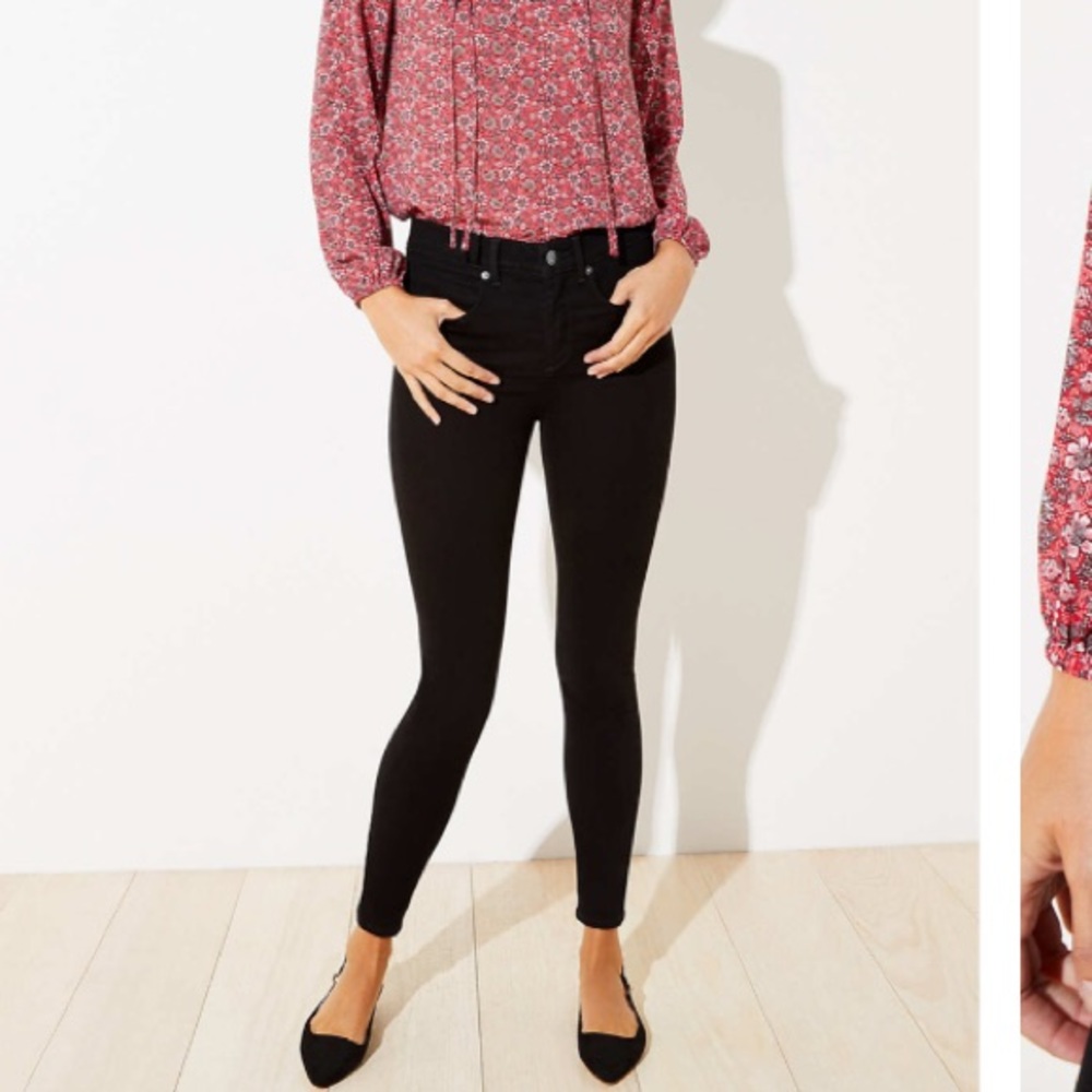 NWT LOFT COZY DENIM LEGGINGS, size 2